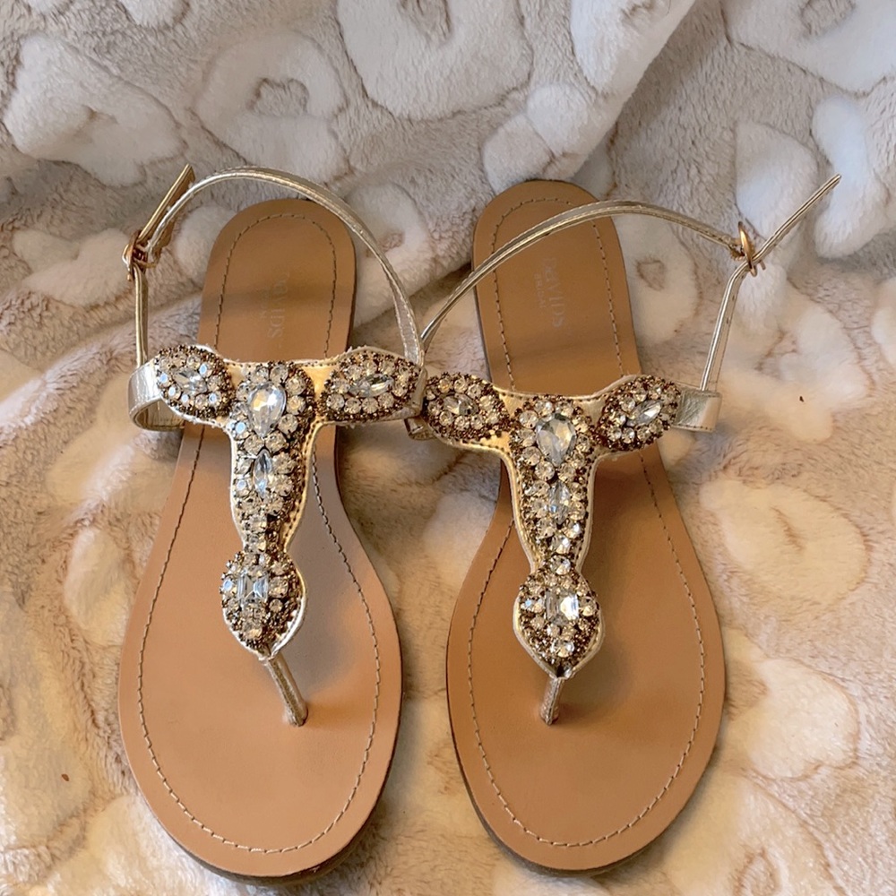David’s bridal wedding sandals
